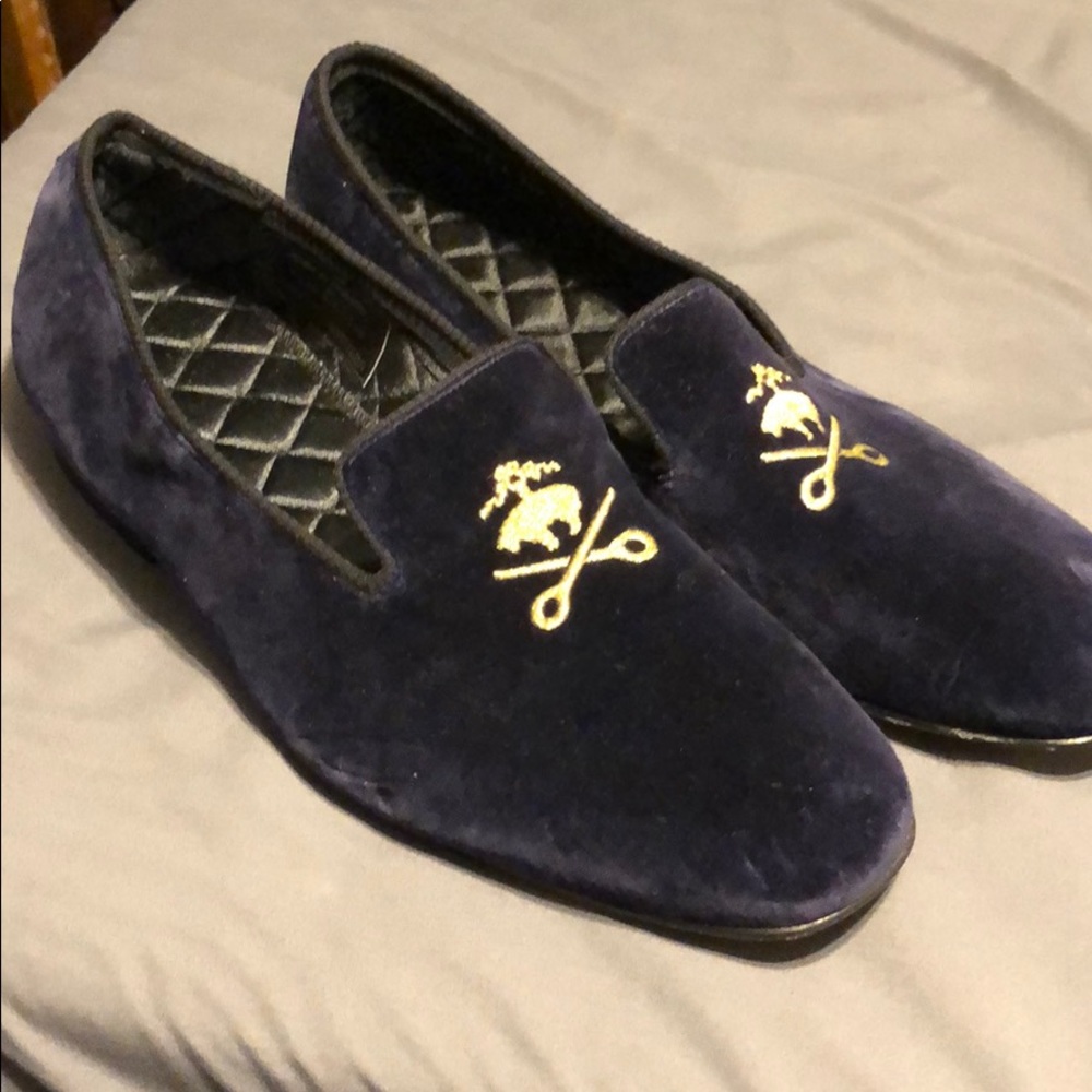 Brooks Brothers Signature Wool Slippers